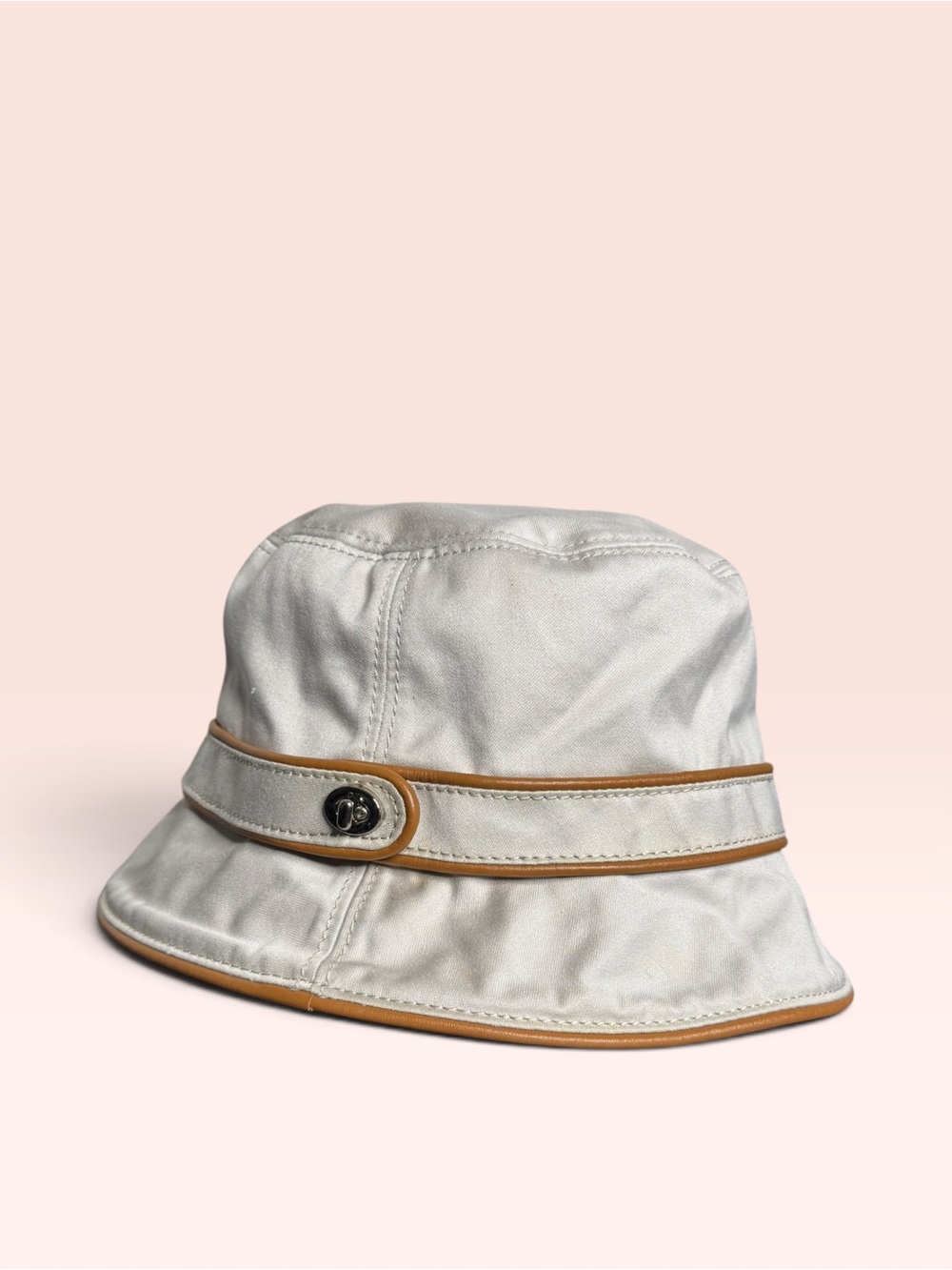 Coach Turnlock Y2K Khaki Bucket Hat